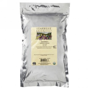 Starwest Botanicals, オーガニック、ローズヒップ（チップ） C/S、1 lb (453.6 g)