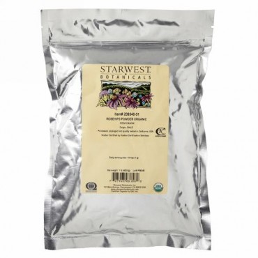 Starwest Botanicals, ローズヒップパウダー, オーガニック, 1オンス（453.6 g）
