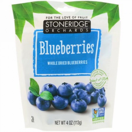 Stoneridge Orchards, ブルーベリー、 ホールドライブルーベリー、 4 oz (113 g)