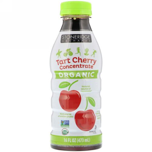 Stoneridge Orchards, オーガニック、タルトチェリーコンセントレート、16 fl oz (473 ml)