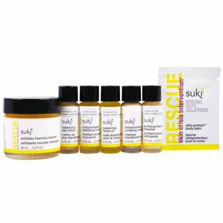 Suki, Care Your Daily Regimen（毎日のスキンケアに）、透明肌のためのミニキット、7点セット (Discontinued Item)