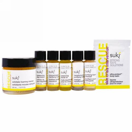 Suki, Care Your Daily Regimen（毎日のスキンケアに）、透明肌のためのミニキット、7点セット (Discontinued Item)