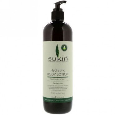 Sukin, Hydrating Body Lotion, Original Scent, 16.9 fl oz (500 ml)
