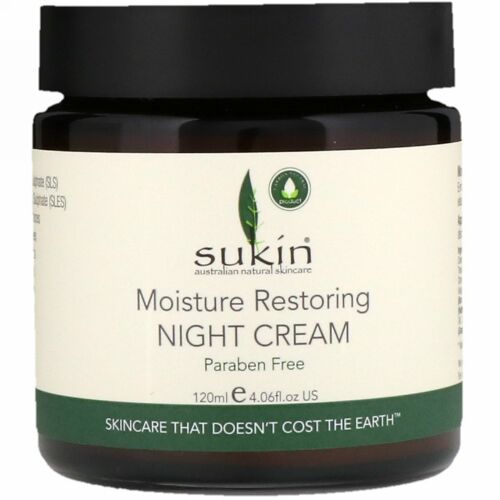Sukin, 水分を回復するナイトクリーム、4.06 fl oz (120 ml)