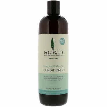 Sukin, ナチュラルバランスコンディショナー、ノーマルヘア、500ml（16.9液量オンス）