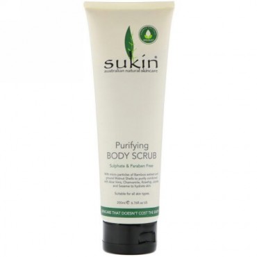 Sukin, Purifying Body Scrub, 6.76 fl oz (200 ml) (Discontinued Item)