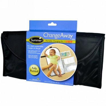 Summer Infant, ChangeAway（チェンジアウェイ）、ポータブルおむつ替えキット、新生児から、24 インチ x 13 インチ (61 cm x 33 cm) (Discontinued Item)