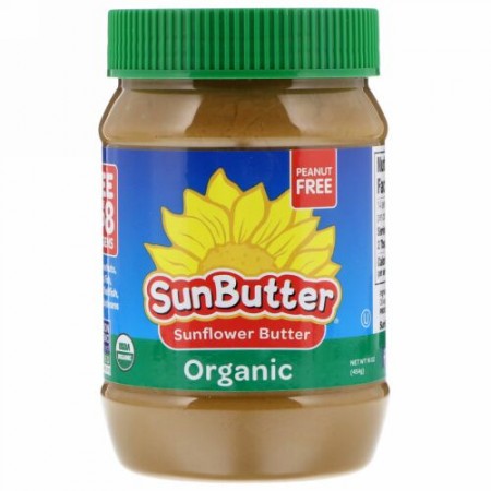 SunButter, オーガニックサンフラワーバター、 16 oz (454 g) (Discontinued Item)