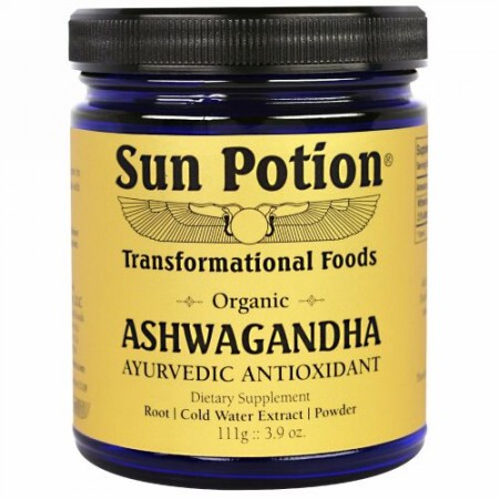 Sun Potion, Ashwagandha Powder, Organic, 3.9 oz (111 g) (Discontinued Item)