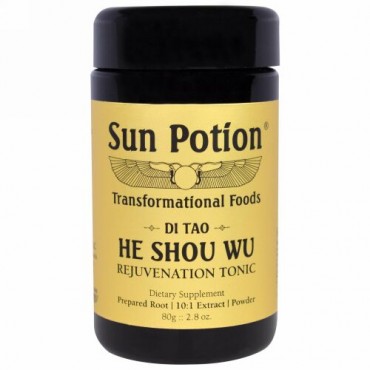 Sun Potion, ツルドクダミ・パウダー、野生を摘んだもの、2.8オンス（80グラム） (Discontinued Item)