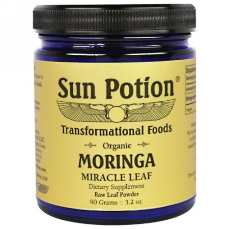 Sun Potion, モリンガ・リーフパウダー、オーガニック、3.2オンス（90g） (Discontinued Item)