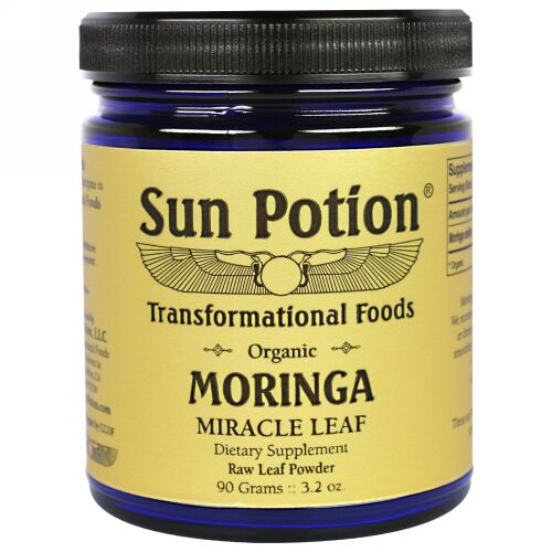 Sun Potion, モリンガ・リーフパウダー、オーガニック、3.2オンス（90g） (Discontinued Item)