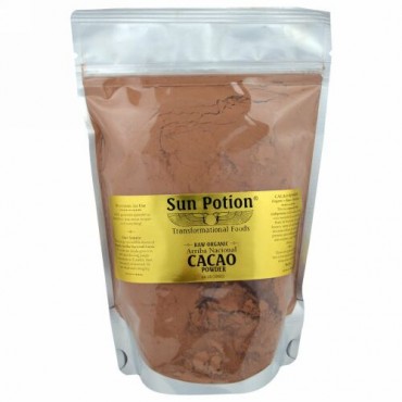 Sun Potion, オーガニック・ロー・アリバ・ナショナル・カカオパウダー、0.66ポンド（300g） (Discontinued Item)