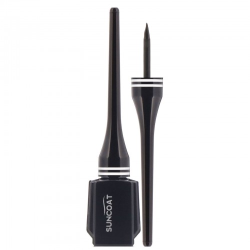 Suncoat, ナチュラルリキッドアイライナー、砂糖由来、ブラック、0.23 fl oz (7 ml) (Discontinued Item)