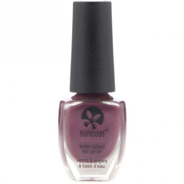 Suncoat, 磨いてはがす, 水をベースにしたネイルポリッシュ, マルベリー, 0.27 オンス (8 ml) (Discontinued Item)