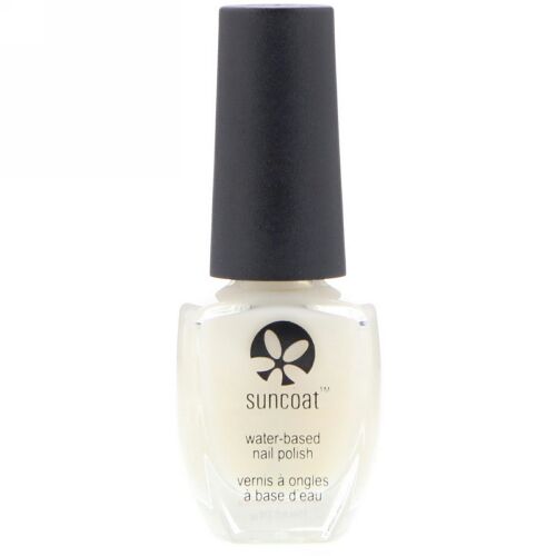 Suncoat, Water-Based Nail Polish, Clear Base/Top Coat, 0.43 fl oz (13 ml) (Discontinued Item)