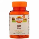 Sundown Naturals, B12、500 mcg、200粒