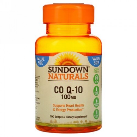 Sundown Naturals, Co Q-10、100 mg、100ソフトジェル (Discontinued Item)