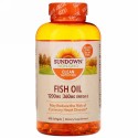 Sundown Naturals, フィッシュオイル、1,200mg、ソフトジェル300粒