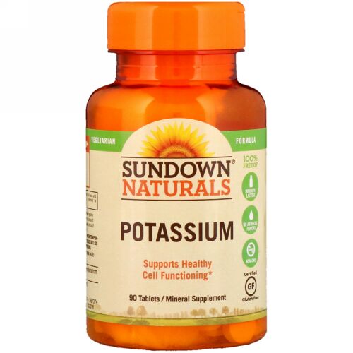 Sundown Naturals, カリウム、90錠 (Discontinued Item)