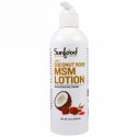 Sunfood, ジャブスのココナッツローズ、MSMローション、8 fl oz (236.6 ml)