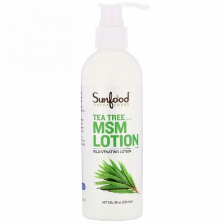 Sunfood, MSMローション、ティーツリー、236.6ml（8fl oz）