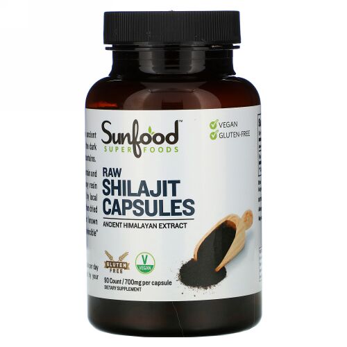 Sunfood, ロー・シラジットカプセル、700mg、90カプセル
