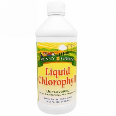 Sunny Green, 液体クロロフィル, 無香料, 100 mg, 16.2液量オンス (480 ml)