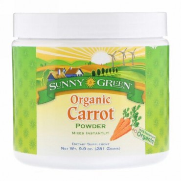 Sunny Green, Organic Carrot Powder, 9.9 oz (281 g) (Discontinued Item)