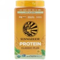 Sunwarrior, クラシックプラスプロテイン、オーガニック植物由来、ナチュラル、1.65 lb (750 g)