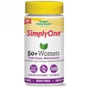 Super Nutrition, SimplyOne（シンプリーワン）、50歳以上の女性用トリプルパワーマルチビタミン、鉄分不使用、タブレット90粒