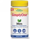 Super Nutrition, シンプリーワン、男性用、トリプルパワーマルチビタミン、鉄分なし、90錠