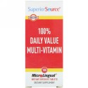 Superior Source, 1日適正摂取量の100% マルチビタミン, マイクロリンガル 即溶性錠剤 100錠 (Discontinued Item)