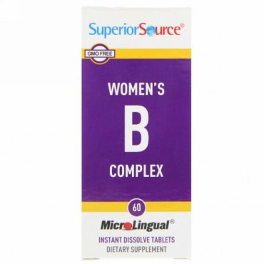 Superior Source, Women's B Complex, 60 MicroLingual Instant Dissolve Tablets (Discontinued Item)