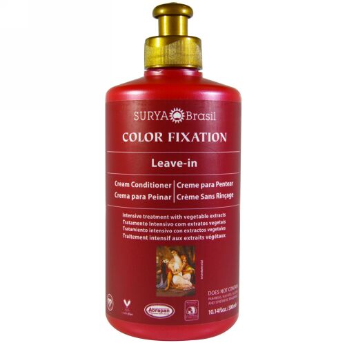 Surya Brasil, 色固着（Color Fixation）, リーブイン（流さなくてよい）クリームコンディショナー, 10.14液量オンス（300 ml） (Discontinued Item)