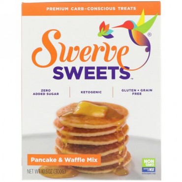 Swerve, スウィーツ、パンケーキ＆ワッフルミックス、10.6 oz (300 g) (Discontinued Item)