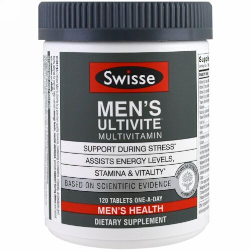 Swisse, Mens Ultiviteマルチビタミン、120錠 (Discontinued Item)