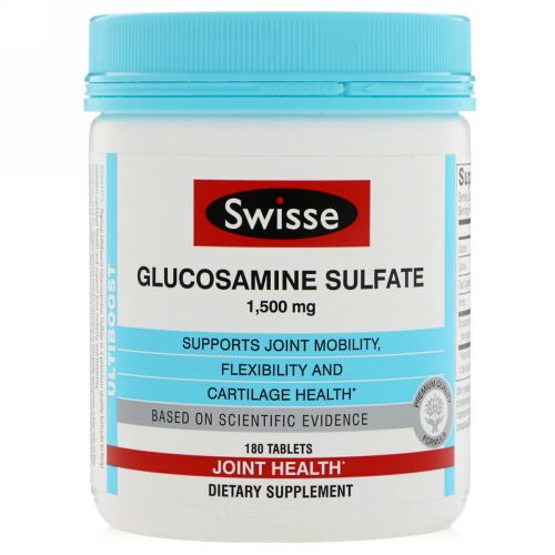 Swisse, グルコサミンサルフェート、1,500 mg、180錠 (Discontinued Item)