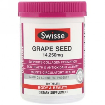 Swisse, オルティブースト、グレープシード、14,250 mg、300錠 (Discontinued Item)