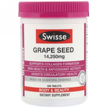 Swisse, オルティブースト、グレープシード、14,250 mg、300錠 (Discontinued Item)