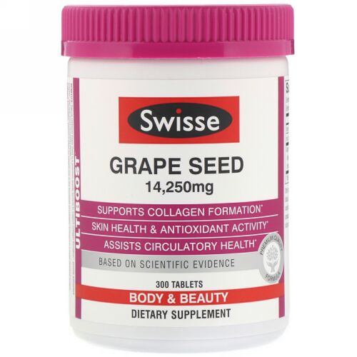 Swisse, オルティブースト、グレープシード、14,250 mg、300錠 (Discontinued Item)