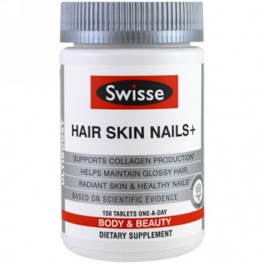 Swisse, ヘア・スキン・ネイル+、150錠 (Discontinued Item)