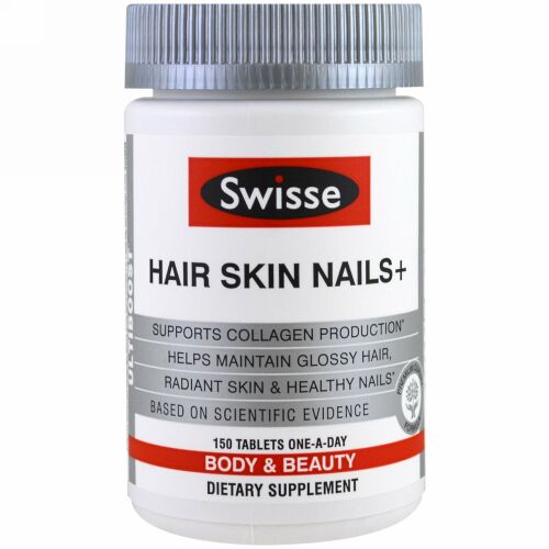 Swisse, ヘア・スキン・ネイル+、150錠 (Discontinued Item)