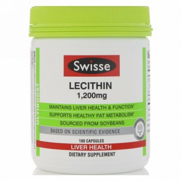 Swisse, レシチン、1,200 mg、180カプセル (Discontinued Item)