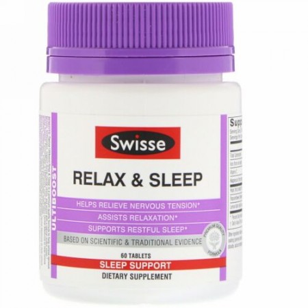 Swisse, アルティブースト、リラックス＆スリーブ、60粒