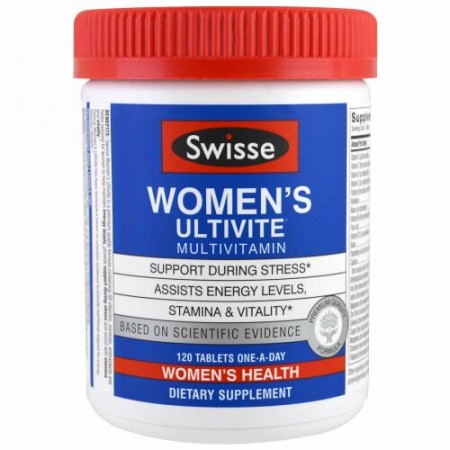 Swisse, 女性用Ultiviteマルチビタミン、120錠 (Discontinued Item)