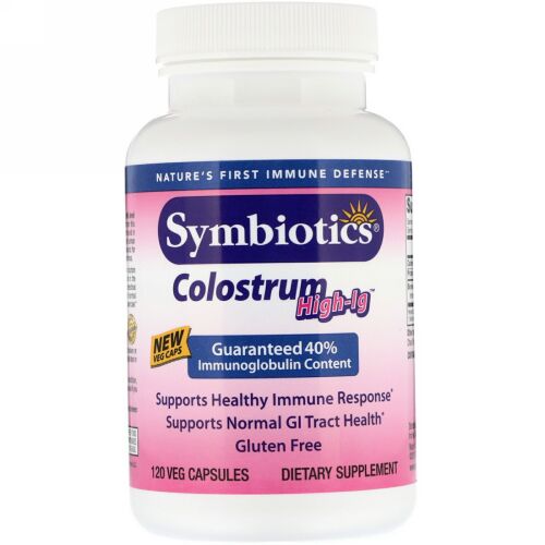 Symbiotics, Colostrum High-IG, 120 Veg Capsules