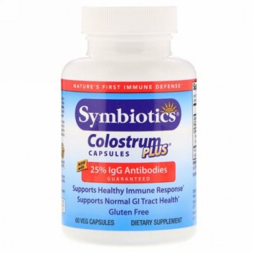 Symbiotics, コロストラムプラス、 60 カプセル