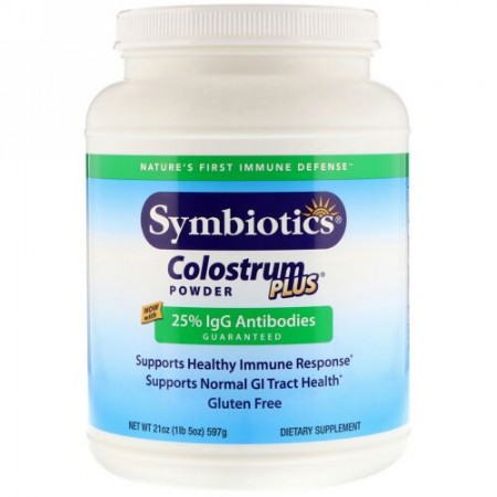 Symbiotics, コロストラム・プラス、パウダー、21 oz (597 g)