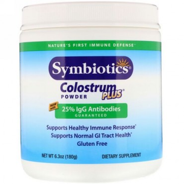 Symbiotics, Colostrum Plus, Powder, 6.3 oz (180 g)